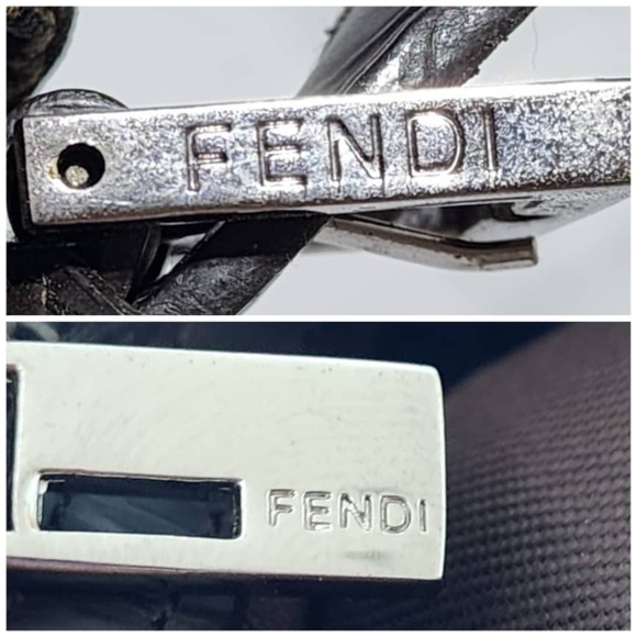 Authentic FENDI Vintage Zucca Mamma Baguette Shoulder Bag Brown - Picture 10 of 16